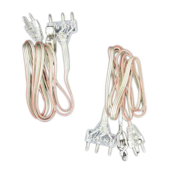 Three WOT Fencing Sabre Body Cord, Two-pin Plug Clear Wire (Set of 2) - New - Picture 2 of 6
